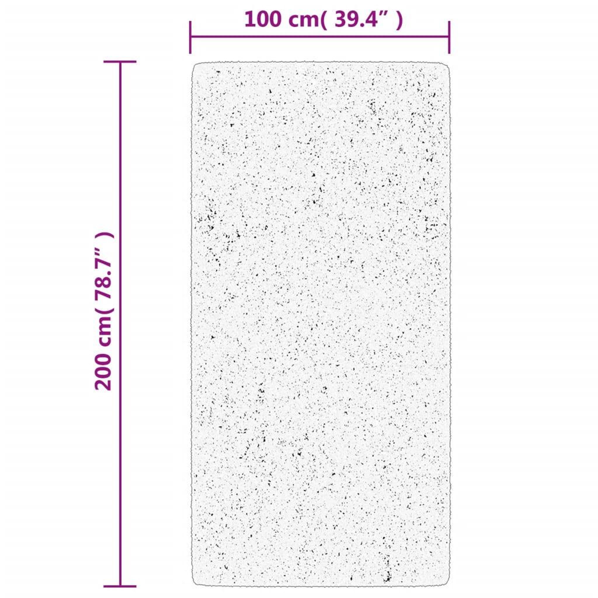 Voir la diapositive 6 : VIDAXL Tapis IZA poils courts style scandinave anthracite 100x200 cm