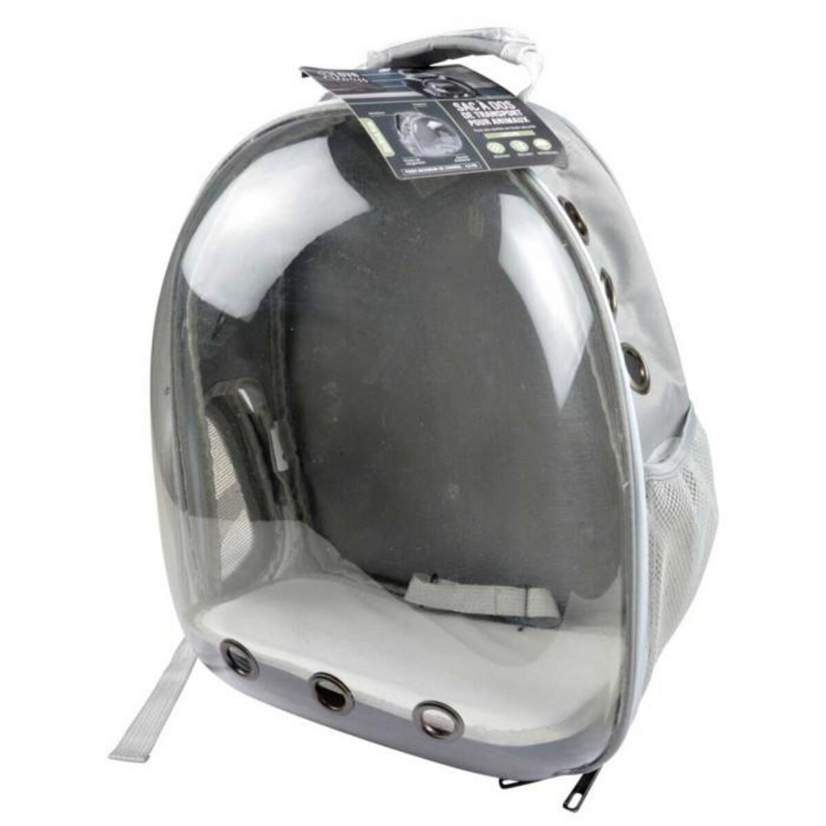 Paris Prix Sac à Dos de Transport  Animaux  44cm Gris