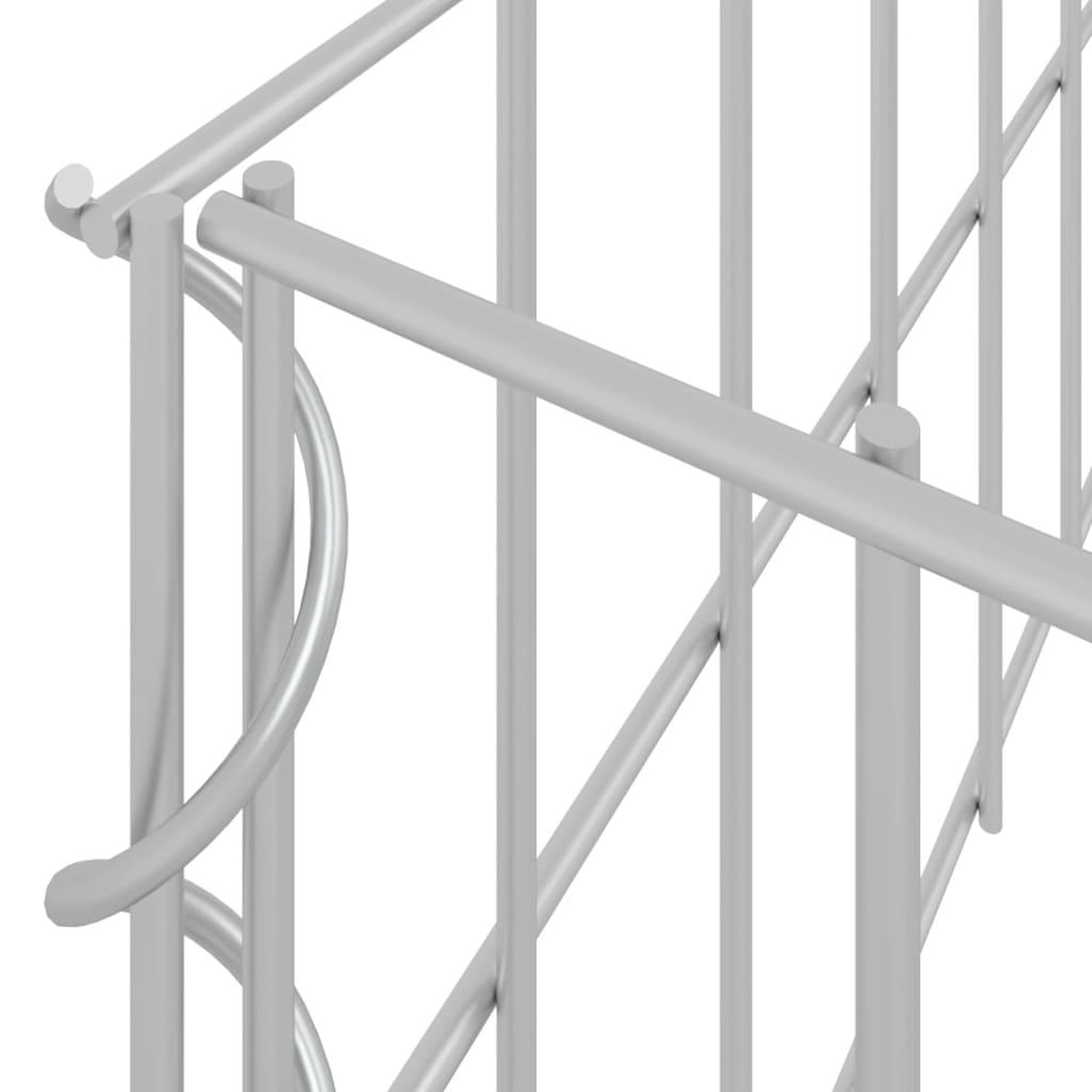 Voir la diapositive 5 : VIDAXL Lit sureleve a gabion Acier galvanise 200x100x20 cm