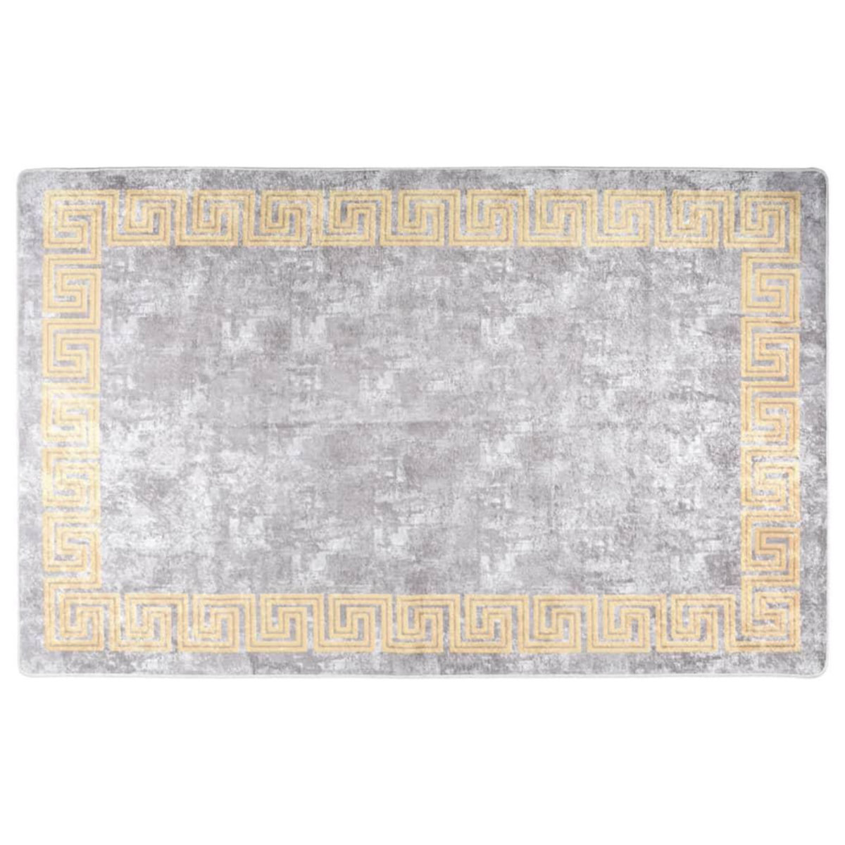 VIDAXL Tapis lavable antiderapant 80x150 cm Gris