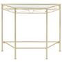 Voir la diapositive 2 : VIDAXL Table d'appoint Style vintage Metal 87 x 34 x 73 cm Dore