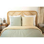 Voir la diapositive 2 : Home collection Parure de housse de couette 100% satin 78fils orient