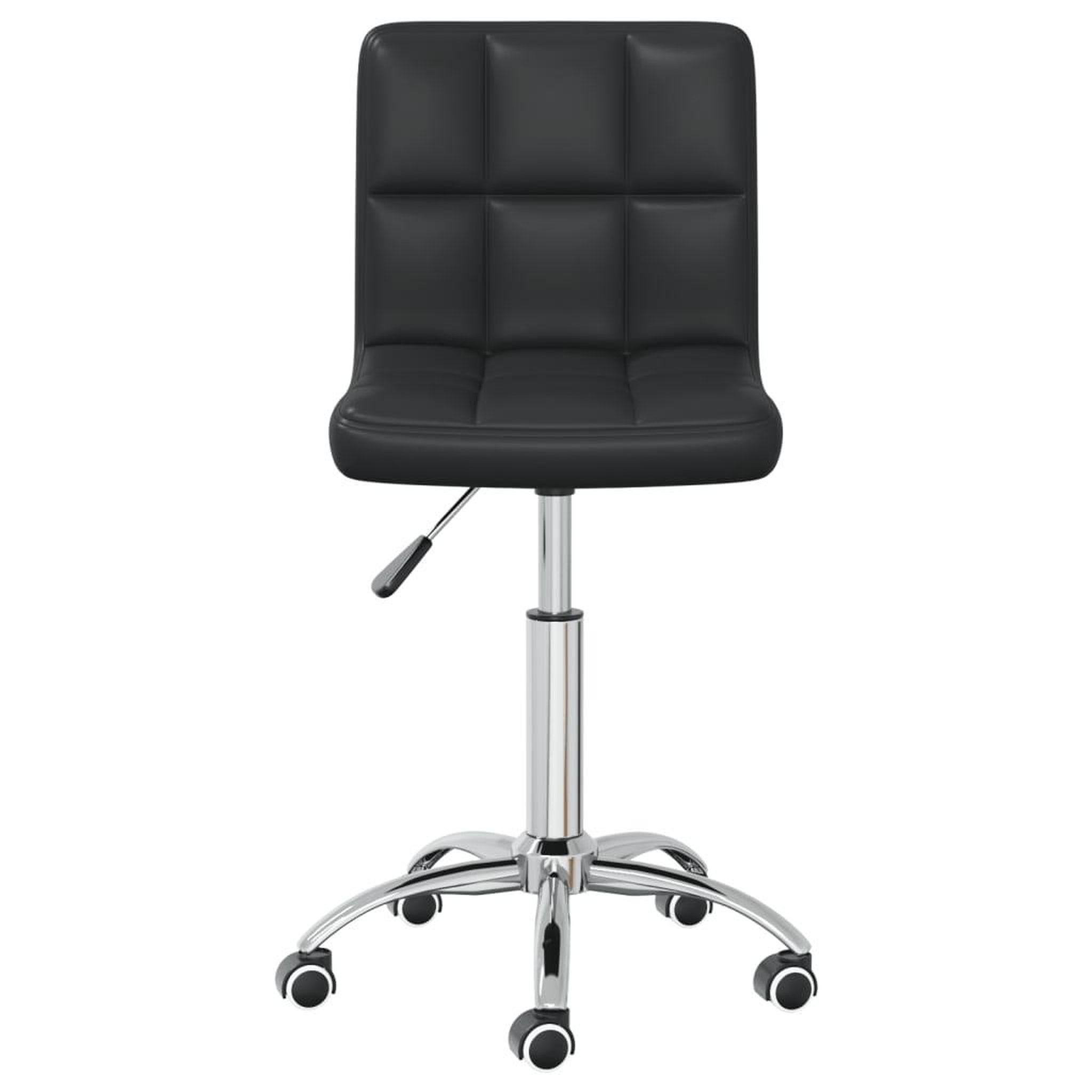 Voir la diapositive 3 : VIDAXL Chaise de bureau pivotante noir similicuir