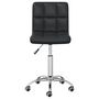 Voir la diapositive 3 : VIDAXL Chaise de bureau pivotante Noir Similicuir