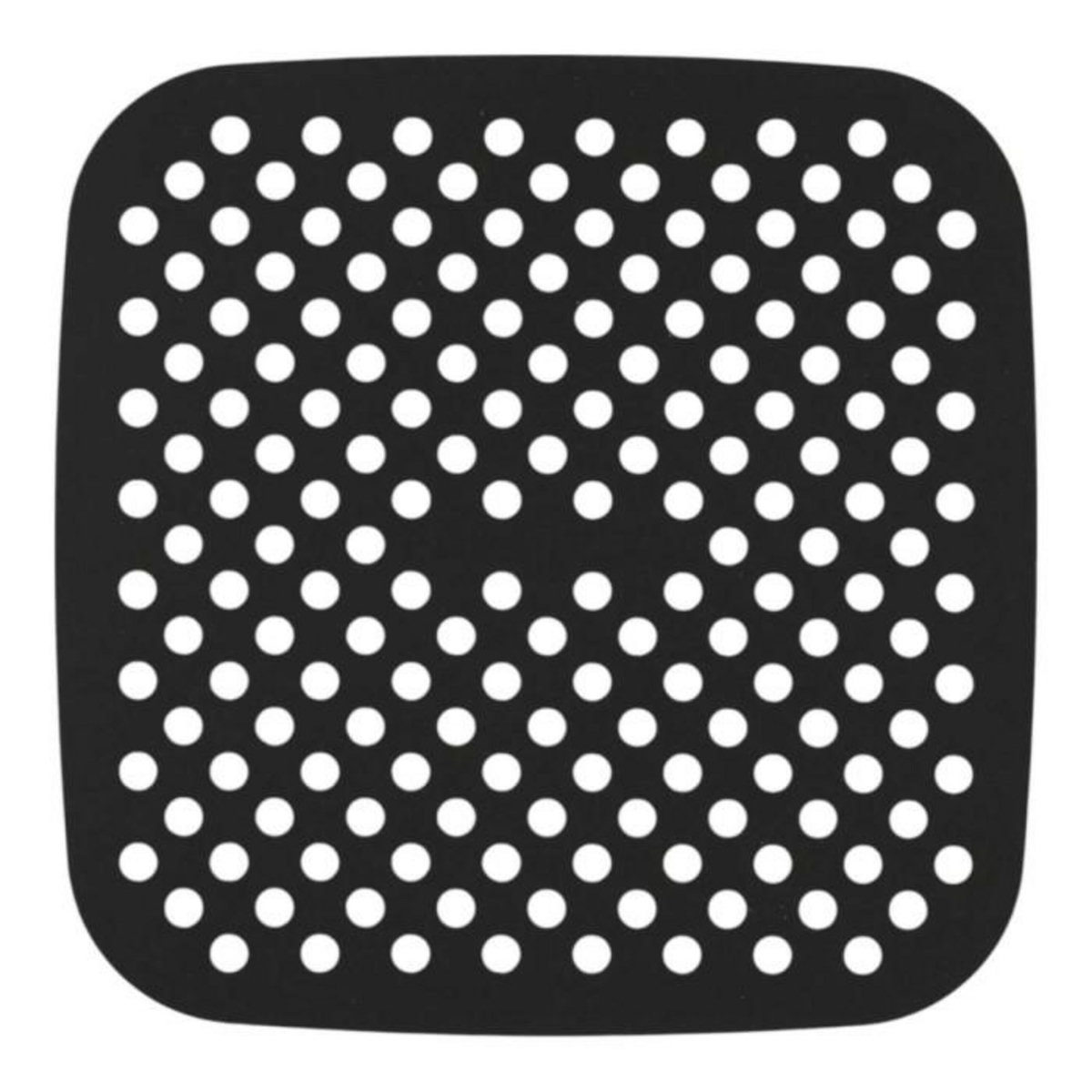 Paris Prix Lot de 2 Tapis de Cuisson Réutilisable  Friteuse à Air  21cm Noir