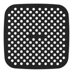 Paris Prix Lot de 2 Tapis de Cuisson Réutilisable  Friteuse à Air  21cm Noir