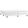 Voir la diapositive 3 : VIDAXL Sommier a lattes de lit avec matelas Blanc 200x200cm Similicuir