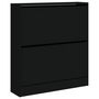 Voir la diapositive 4 : VIDAXL Armoire a chaussures noir 80x21x87,5 cm bois d'ingenierie