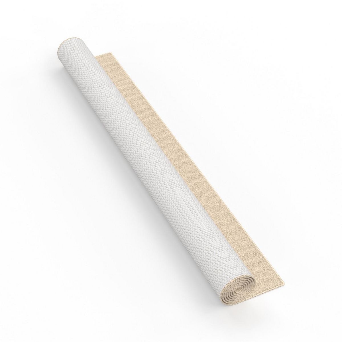 ID MARKET Tapis d'intérieur rectangle JADA à motifs circulaire beige 160 x 220 cm