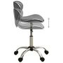 Voir la diapositive 3 : VIDAXL Chaise de bureau Gris Similicuir