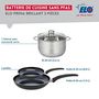 Voir la diapositive 2 : ELO Ensemble de 2 Poêles de cuisson 20 et 28 cm et 1 faitout 20 cm Elo Prima Brillant