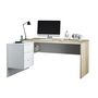 Voir la diapositive 3 : Bureau d'angle réversible droit ou gauche avec caisson 3 tiroirs L145cm OFFICIO