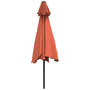Voir la diapositive 4 : VIDAXL Parasol de jardin avec mat en metal terre cuite 300 cm