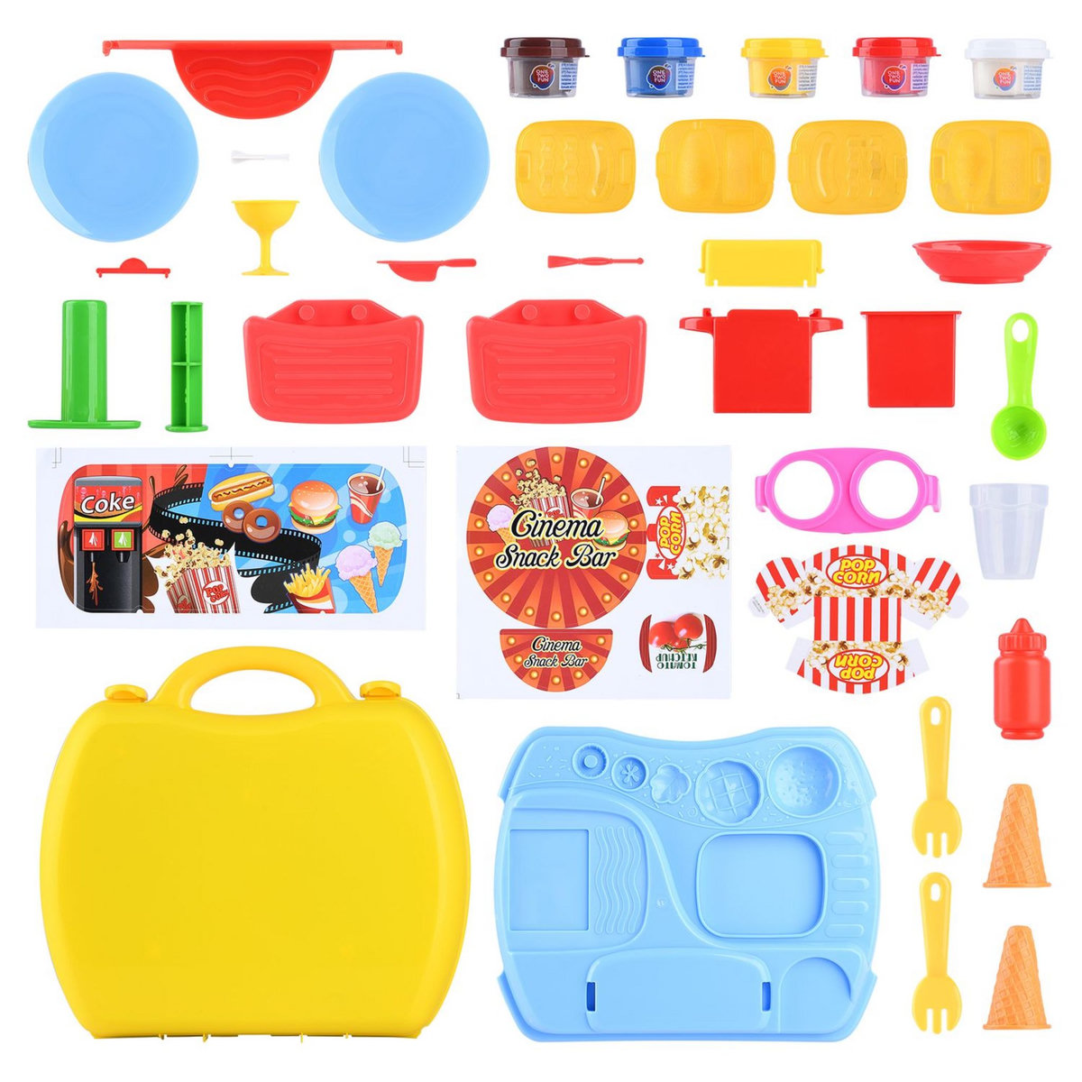 One Two Fun Valise pâte à modeler cinéma