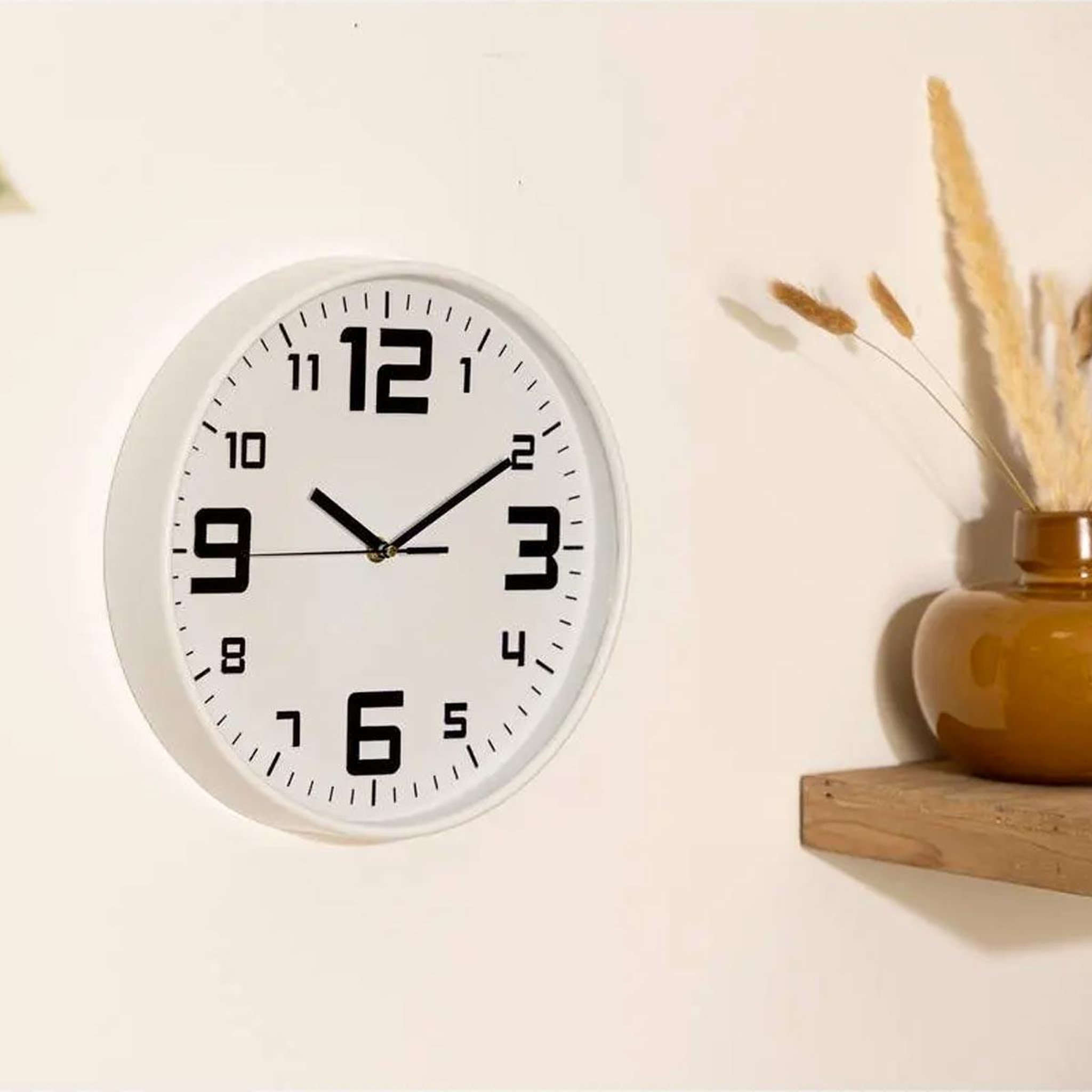Voir la diapositive 2 : ATMOSPHERA Pendule  silence  30cm blanc