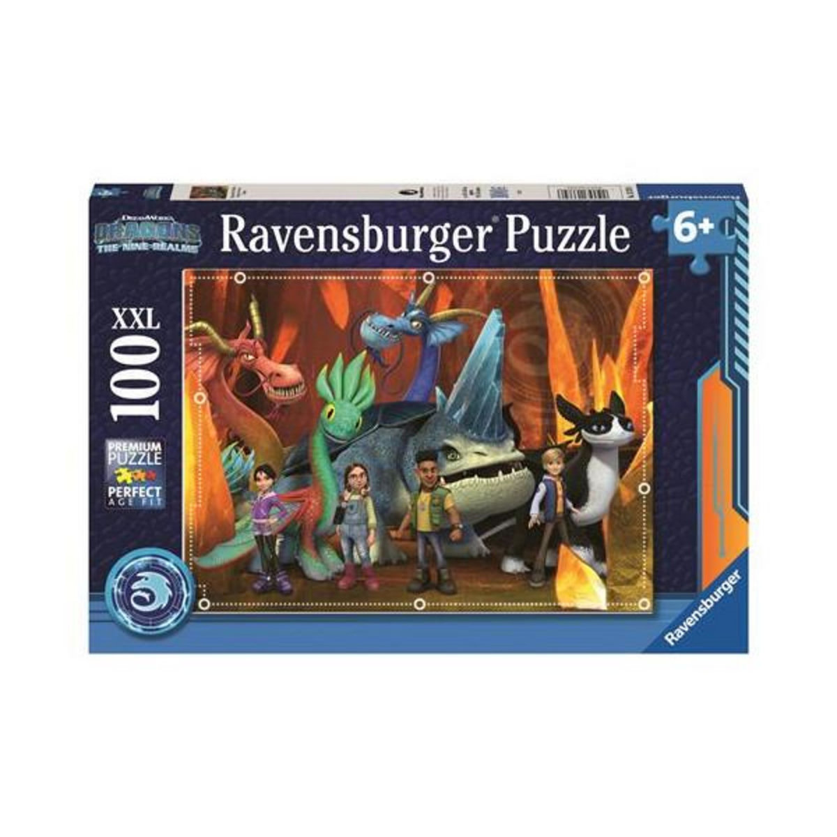 RAVENSBURGER Puzzle Ravensburger Dresseurs de dragon les neuf royaumes 100 pièces XXL