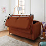 Voir la diapositive 3 : LISA DESIGN Owen - canapé 3 places convertible express couchage quotidien 140 cm matelas 12 cm en velours côtelé