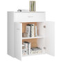 Voir la diapositive 5 : VIDAXL Buffet blanc 60x30x75 cm bois d'ingenierie