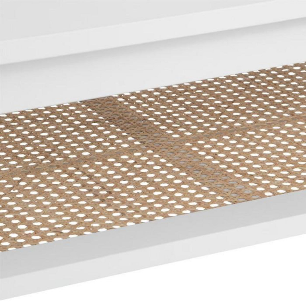 ATMOSPHERA Table Basse Avec Étagère  Cabras  109cm Blanc