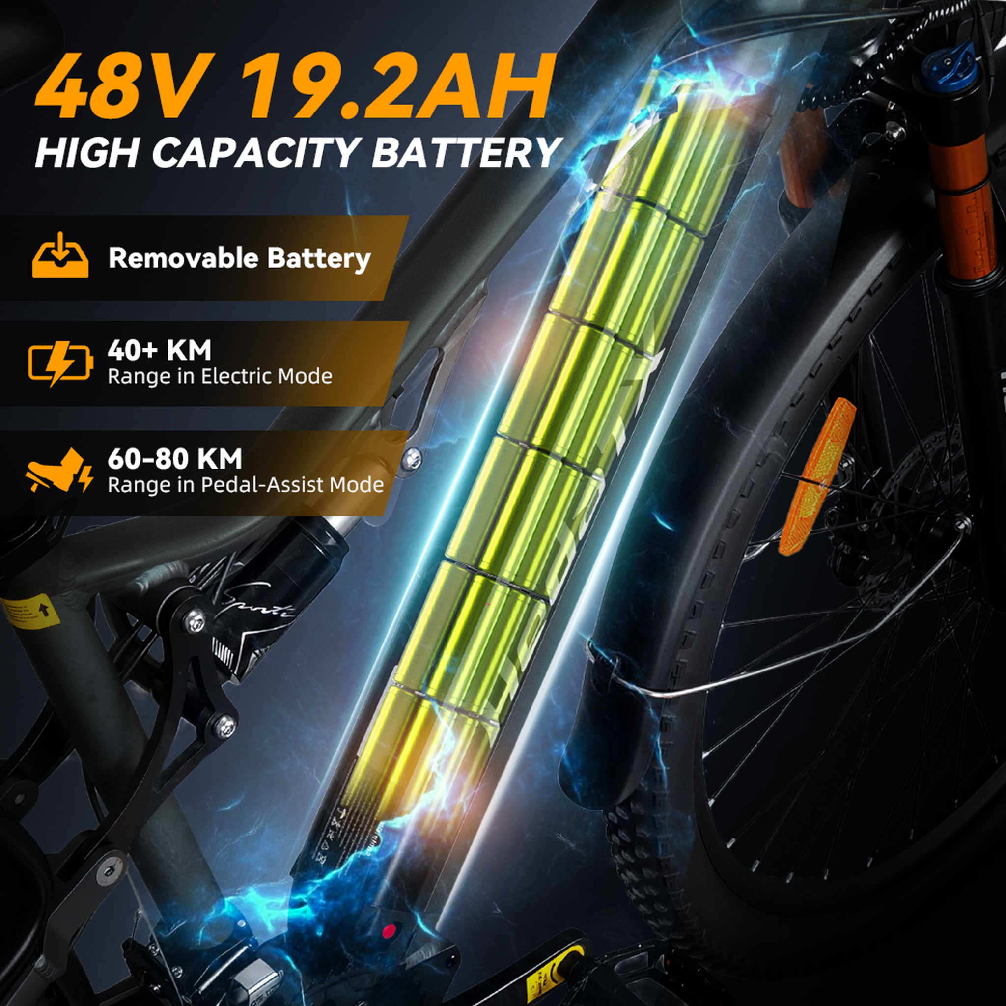 Voir la diapositive 3 : HEDATX Vélo électrique HedaTX T19