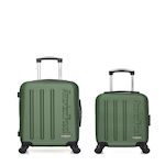 AMERICAN TRAVEL AMERICAN TRAVEL - LOT DE 2 - Valises cabine et cabine XXS BRONX. Coloris disponibles : Gris, Bleu, Beige, Noir