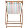 Voir la diapositive 2 : VIDAXL Chaise pliable de plage Tissu et cadre en bois Multicolore