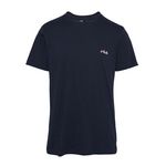 FILA T-shirt homme uni 100% coton Fila. Coloris disponibles : Bleu