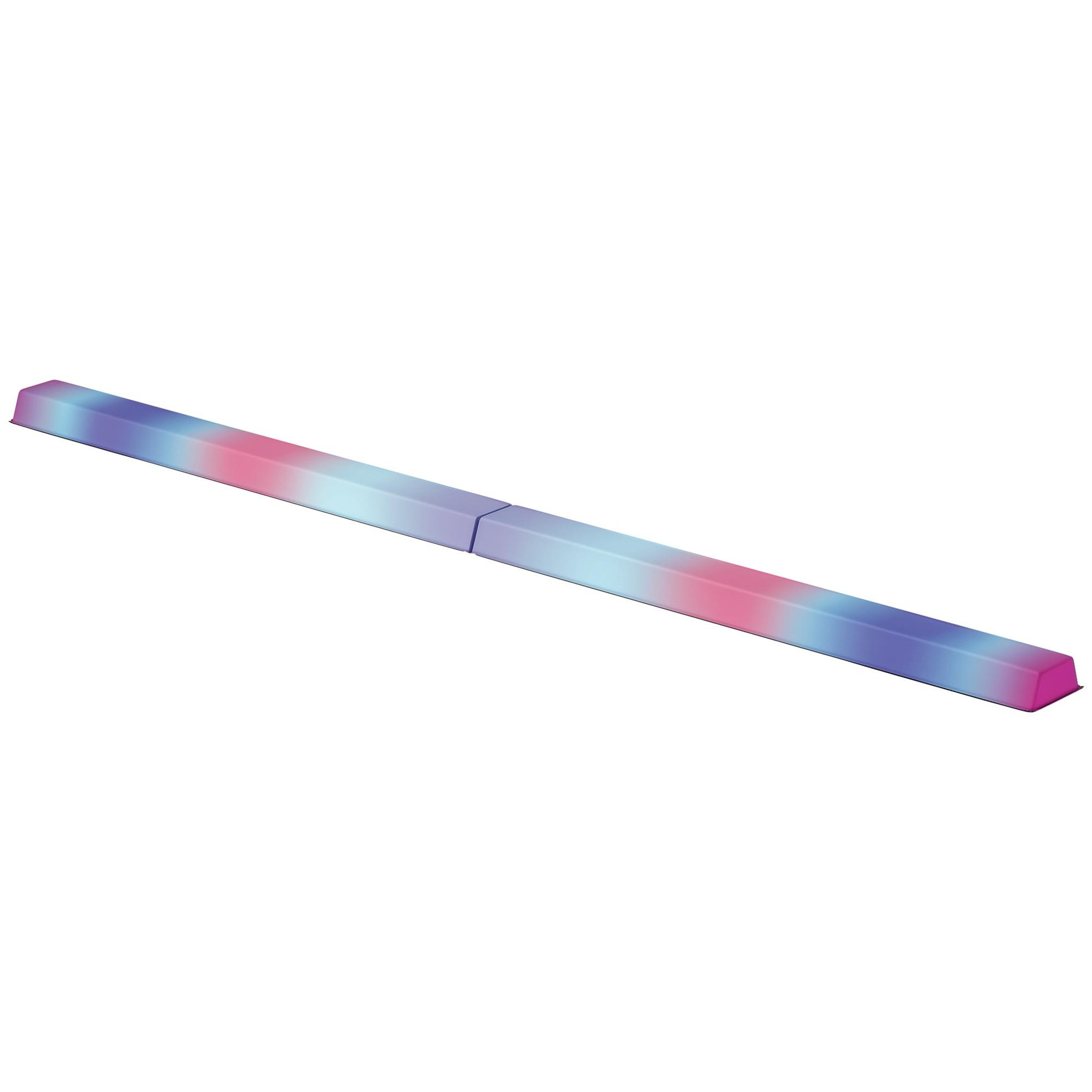 HOMCOM Poutre gymnastique pliable 236 cm - poutre d'équilibre antidérapante - revêtement PVC multicolore
