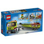 Voir la diapositive 1 : LEGO City 60254 - Le Transport du Bateau de Course