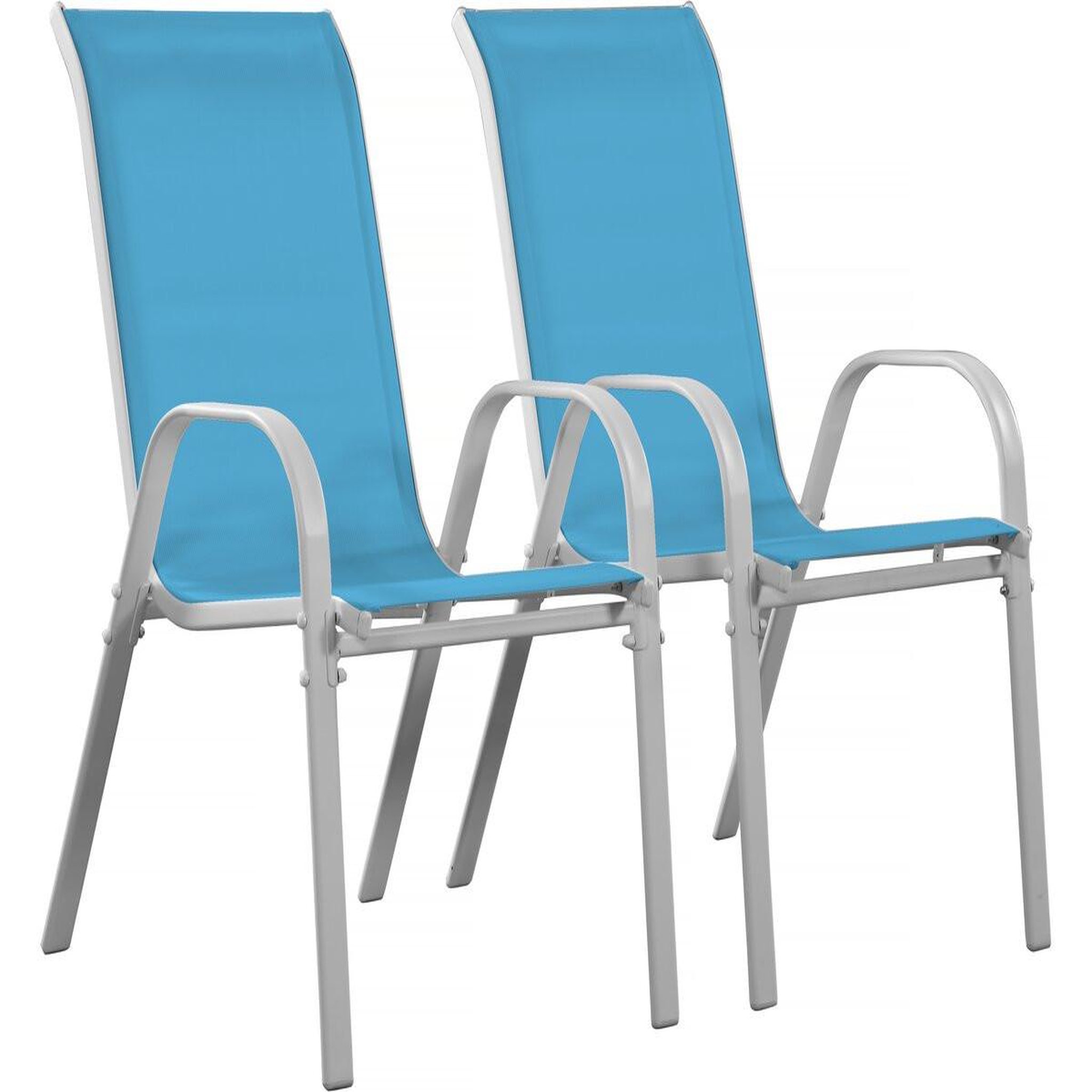 Habitat et Jardin Fauteuil jardin textilène  cordoba  - phoenix - bleu - lot de 2