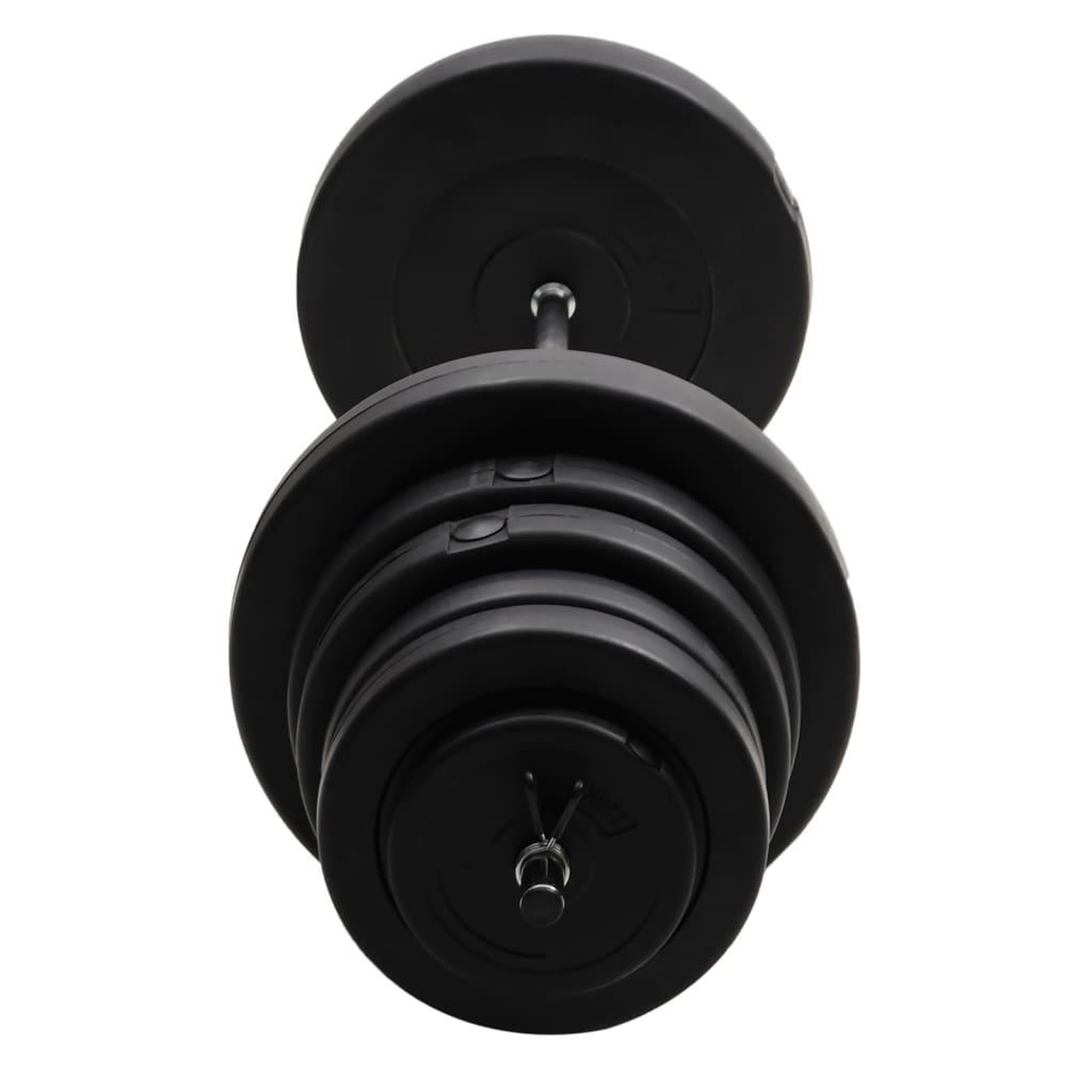 Voir la diapositive 4 : VIDAXL Barre d'halteres avec plaques 90 kg