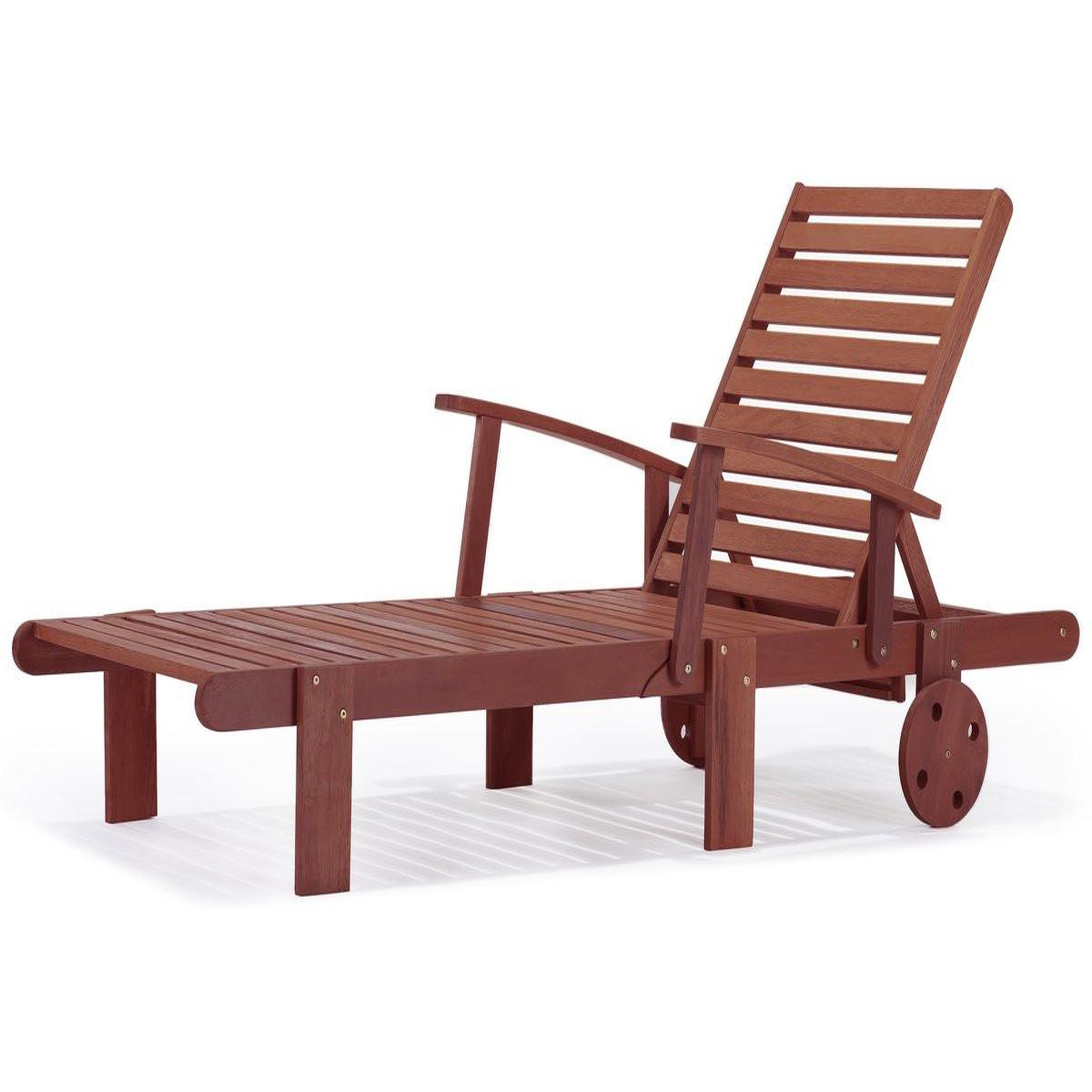 Voir la diapositive 1 : Habitat et Jardin Bain de soleil pliant en bois exotique  tokyo  - mahogany- marron acajou