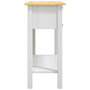 Voir la diapositive 4 : VIDAXL Table console Gamme  Pin mexicain Blanc 90x34,5x73 cm