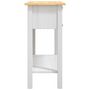 Voir la diapositive 4 : VIDAXL Table console Gamme  Pin mexicain Blanc 90x34,5x73 cm