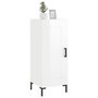 Voir la diapositive 3 : VIDAXL Buffet Blanc brillant 34,5x34x90 cm Bois d'ingenierie