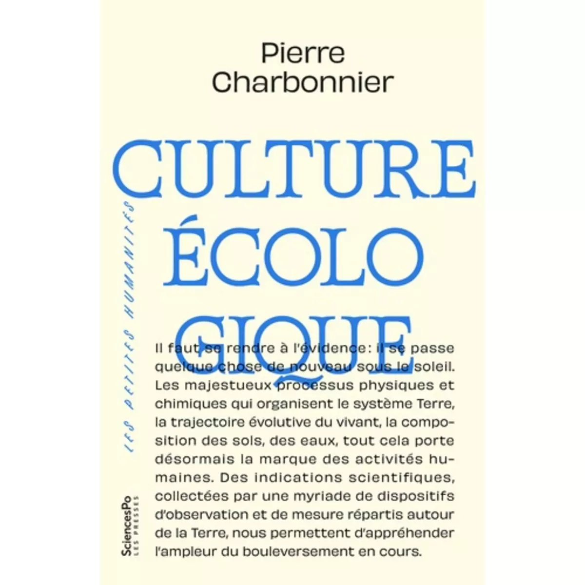  CULTURE ECOLOGIQUE, Charbonnier Pierre