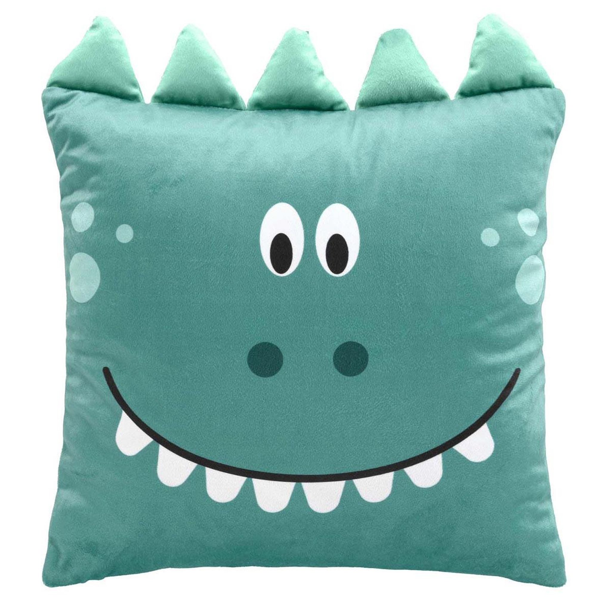 Douceur d'Intérieur Coussin déco enfant en velours  dina  40x40cm vert