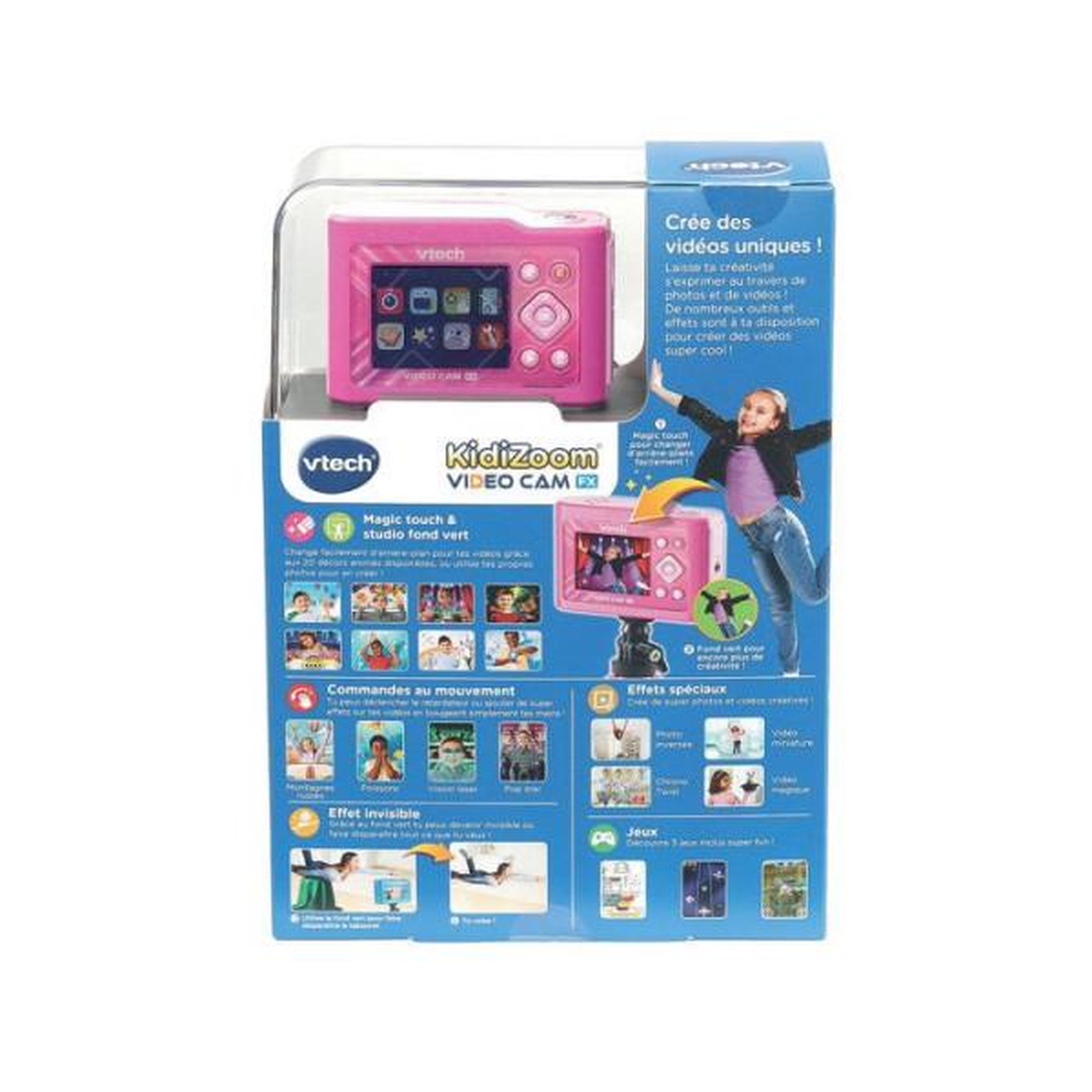 Voir la diapositive 4 : VTECH VTECH - KIDIZOOM VIDEO CAM FX ROSE - Rose