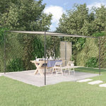 VIDAXL Belvedere blanc 4x4 m 180 g/m^2 tissu et acier