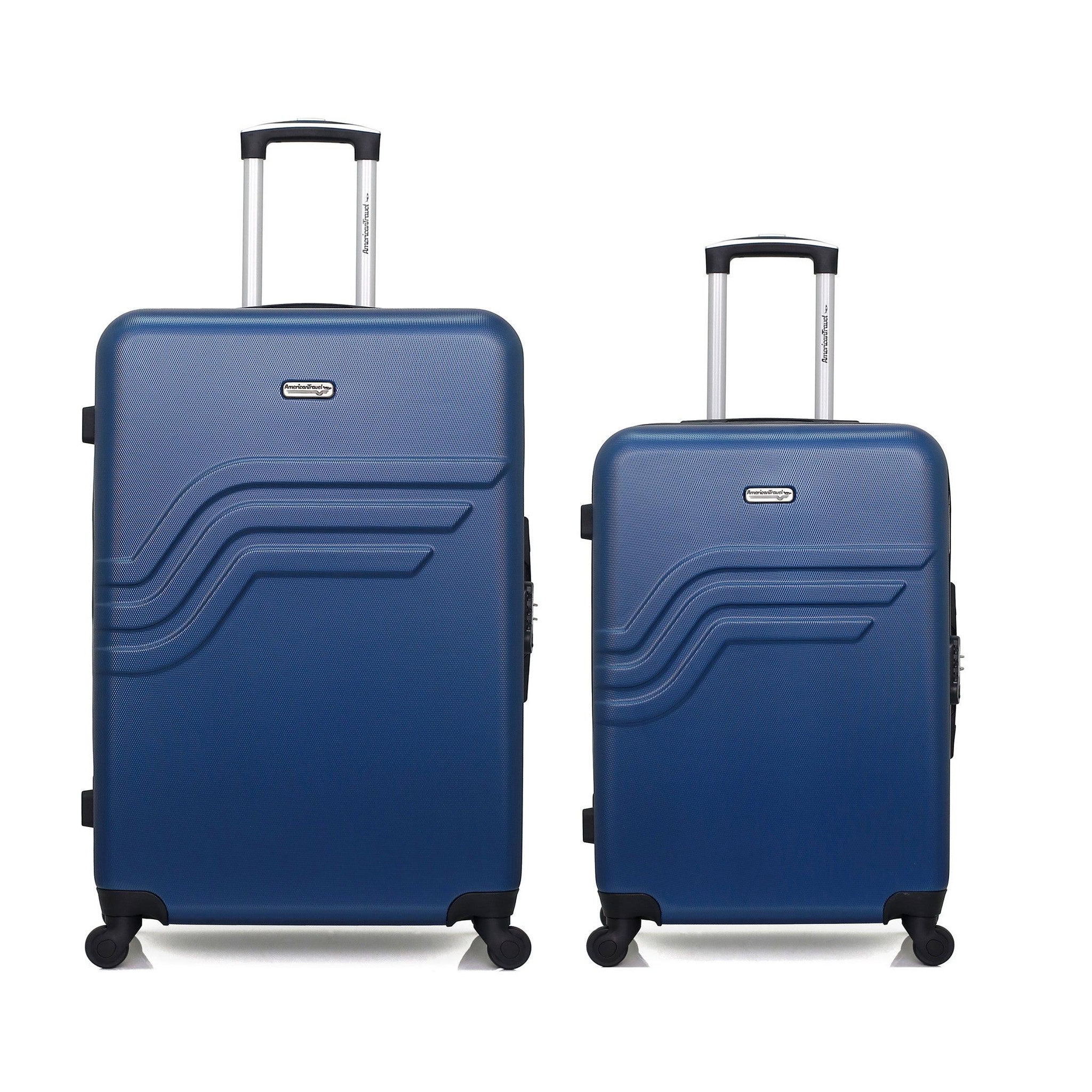 AMERICAN TRAVEL American travel - lot de 2 - valise grand format et valise weekend queens