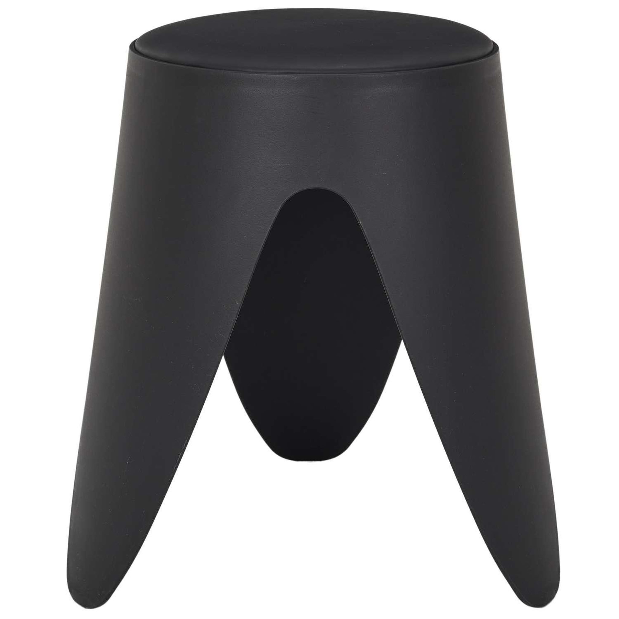 The Home Deco Factory Tabouret d'appoint empilable emma - noir