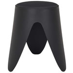 The Home Deco Factory Tabouret d'appoint empilable Emma - Noir