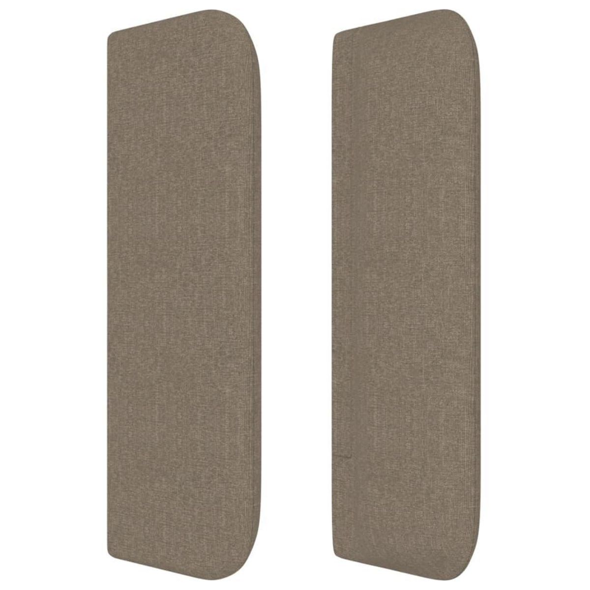 VIDAXL Tete de lit avec oreilles Taupe 93x16x78/88 cm Tissu