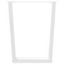 Voir la diapositive 5 : VIDAXL Pieds de table a manger forme de V 3 pcs blanc 70x(72-73,3) cm