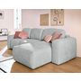 Voir la diapositive 6 : LISA DESIGN Sorrente - canapé d'angle réversible - convertible avec coffre - 4 places - en tissu texturé