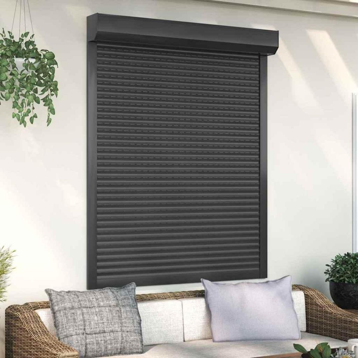 VIDAXL Volet roulant aluminium 120x150 cm anthracite