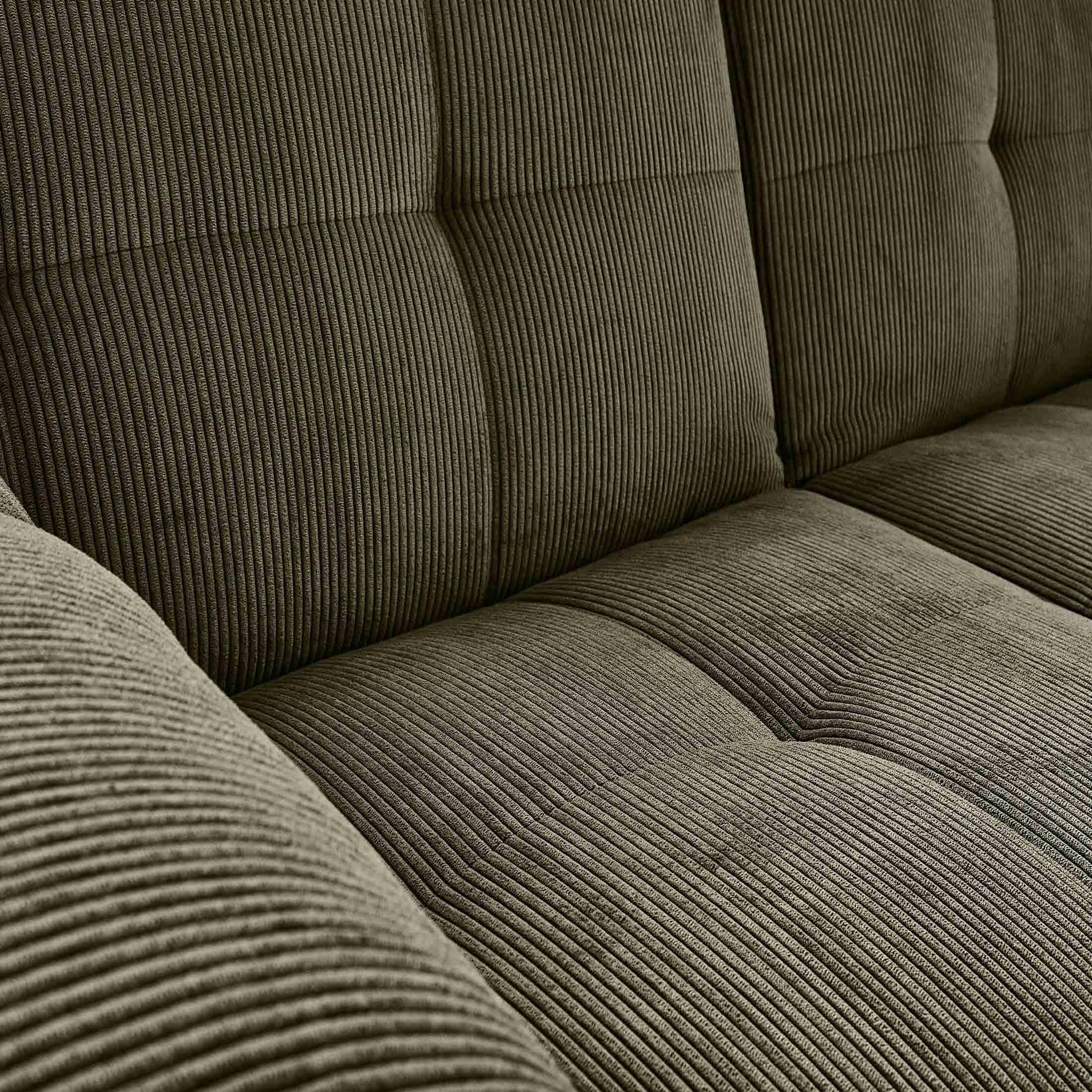 Voir la diapositive 4 : BEST MOBILIER Philae - canapé convertible clic-clac 2 places - velours côtelé