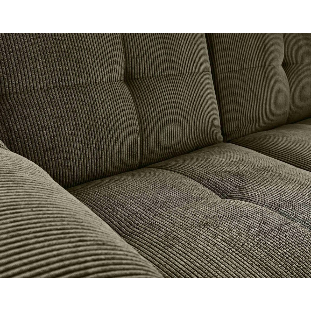 BEST MOBILIER Philae - canapé convertible clic-clac 2 places - velours côtelé