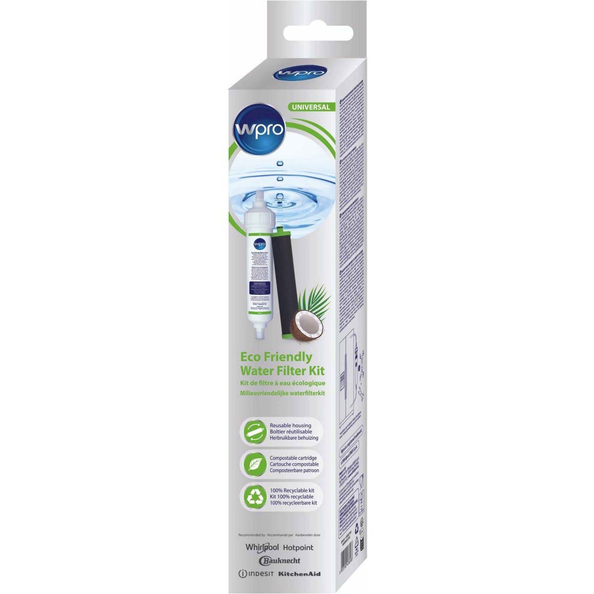 Voir la diapositive 2 : WPRO Filtre à eau externe éco-responsable - efk001