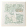 Voir la diapositive 1 : Paris Prix Tableau Déco  Plâtre  86x86cm Blanc & Vert Clair